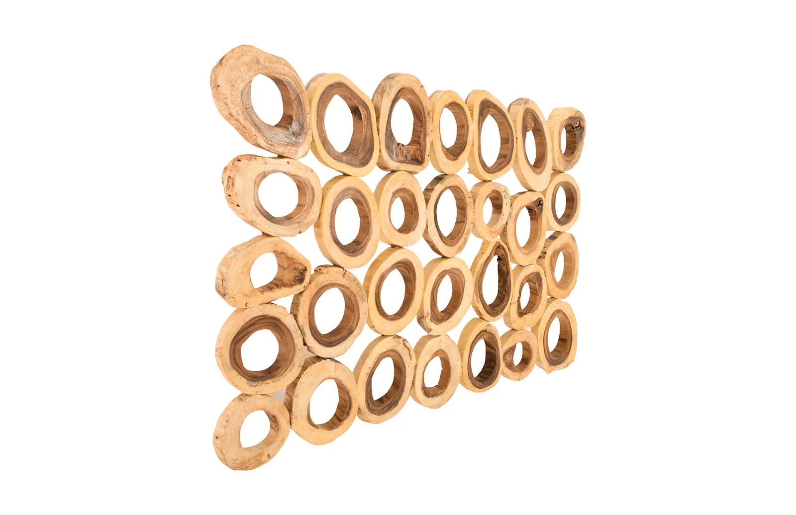 Phillips Collection Chuleta Rings Wall Art, Chamcha Wood, Rectangular - Image 3