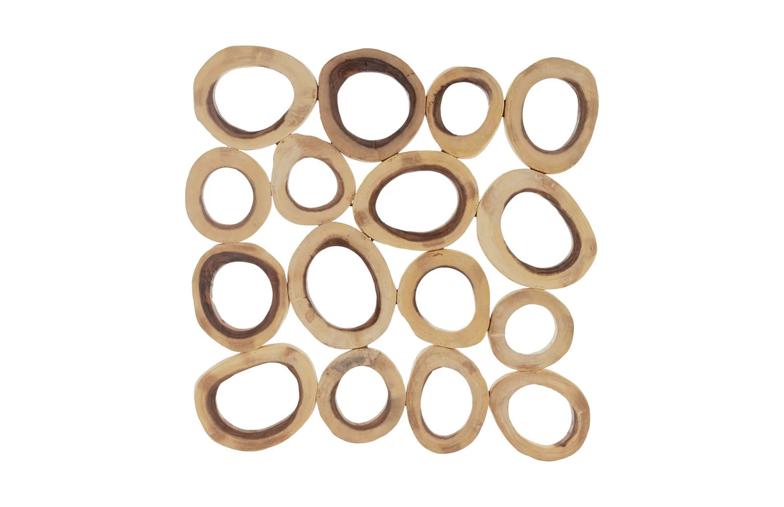 Phillips Collection Chuleta Rings Wall Art, Chamcha Wood, Square, LG