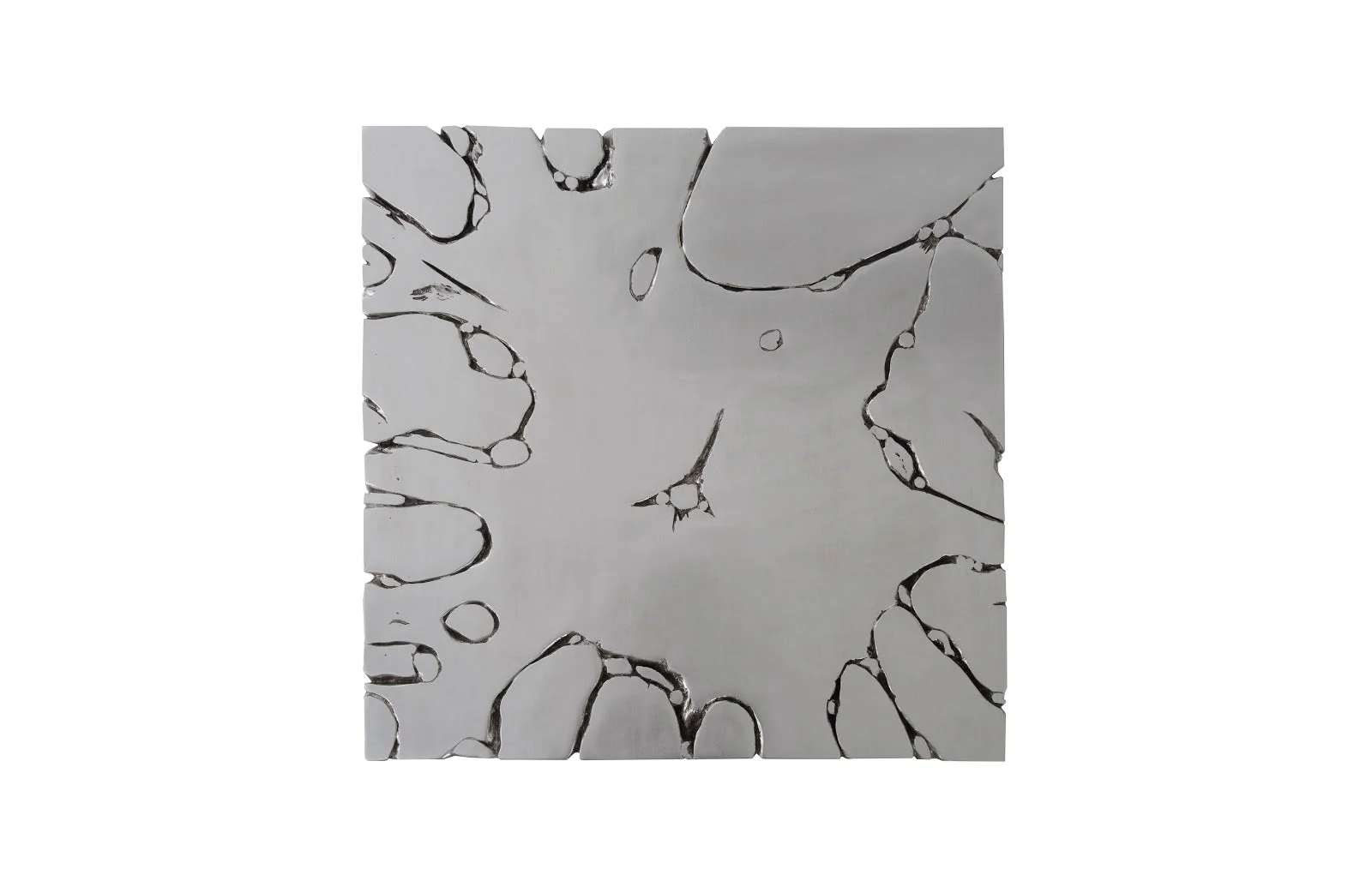 Phillips Collection Chunk Square Silver Coffee Table - Image 2