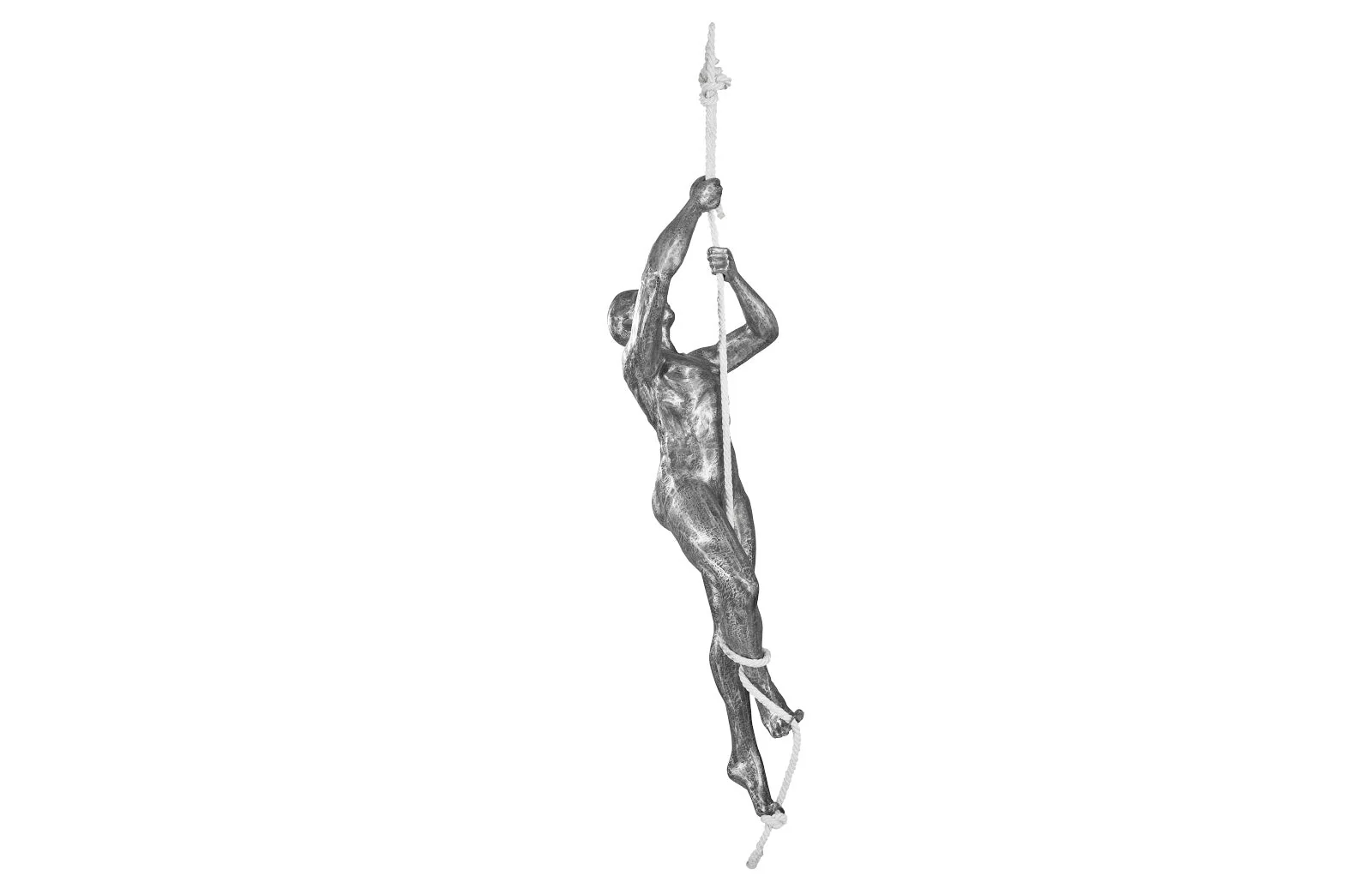 Phillips Collection Climbing Sculpture w/Rope, Black/Silver, Aluminum - Image 6
