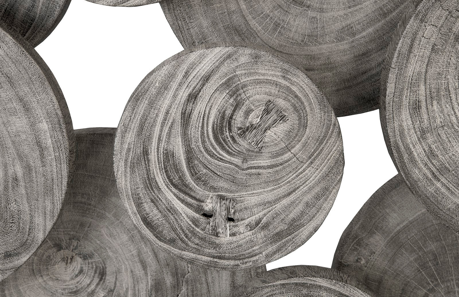 Phillips Collection Clouds Wall Art, Gray Stone - Image 3