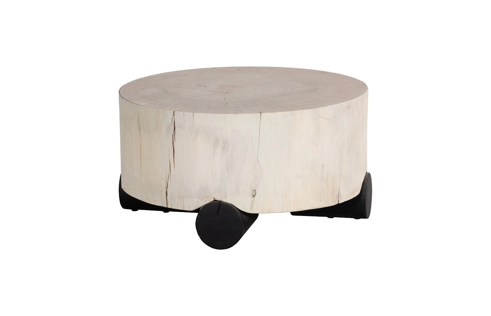 Phillips Collection Core Coffee Table, Black Base, Bleached