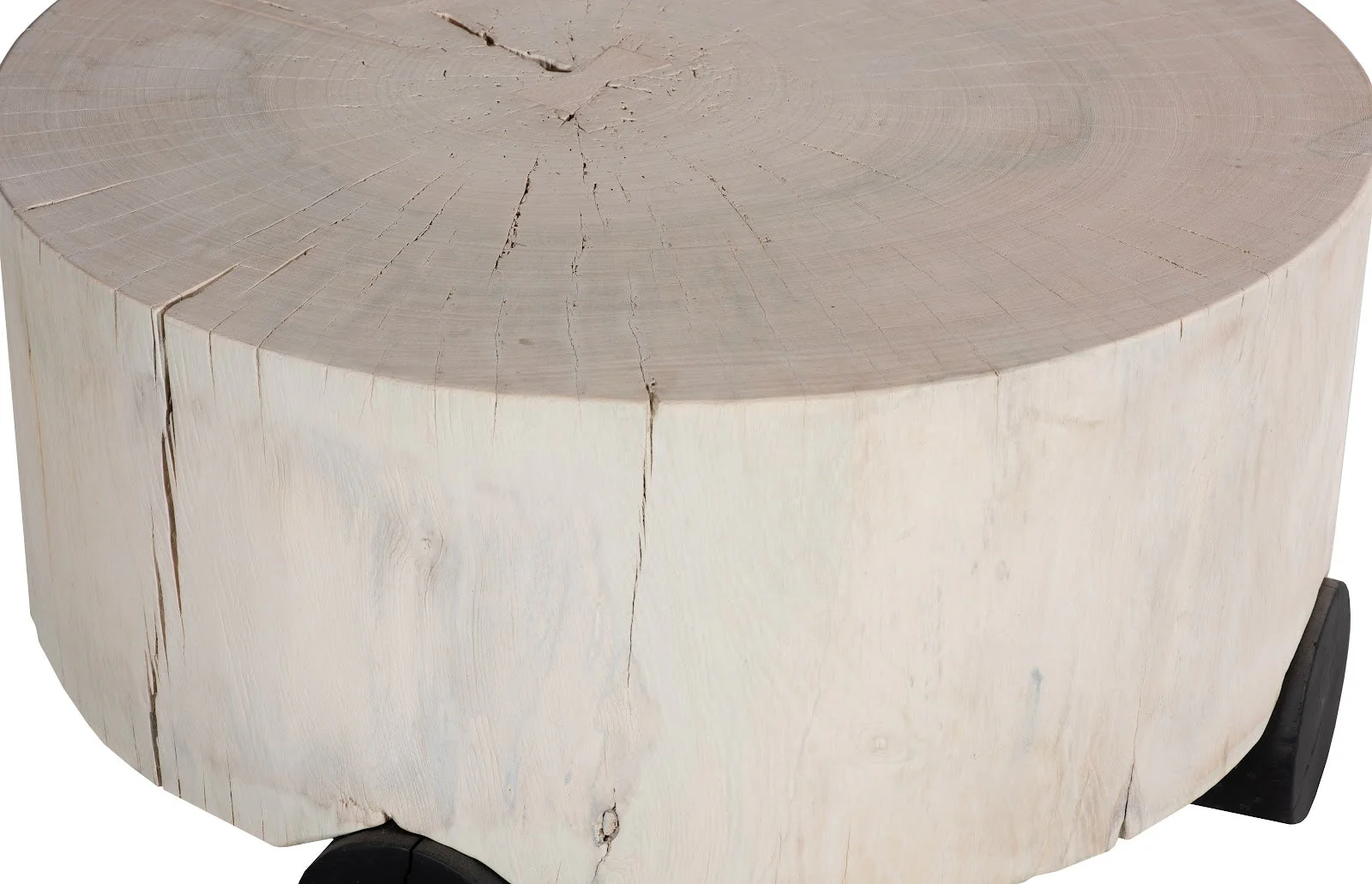 Phillips Collection Core Coffee Table, Black Base, Bleached - Image 4