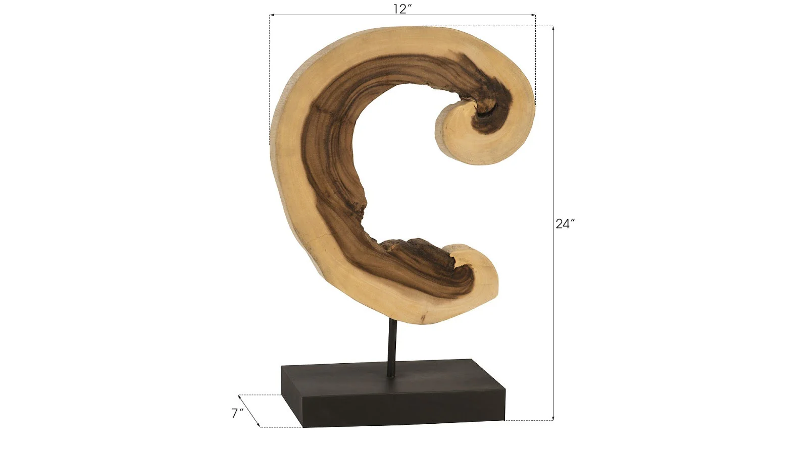 Phillips Collection Creature Sculpture on Stand, Natural - Image 4