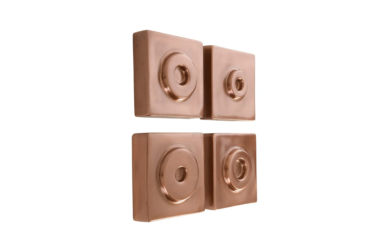 Phillips Collection Cuadritos Wall Tiles, Set of 4, Polished Copper - Image 2
