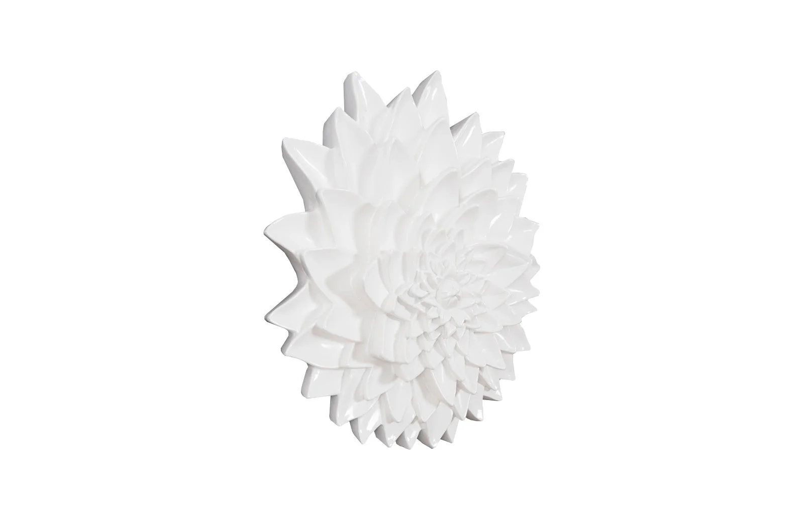 Phillips Collection Dahlia Flower Wall Art, Gel Coat White - Image 2