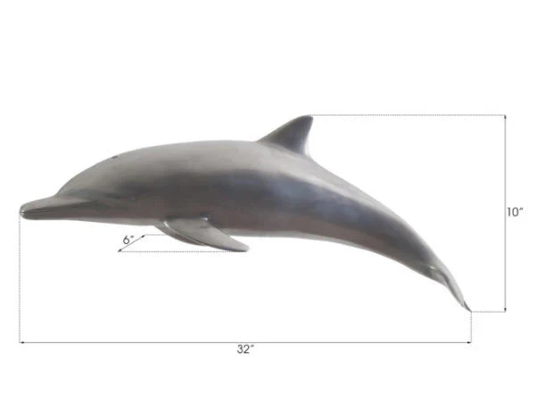Phillips Collection Dolphin, Polished Aluminum - Image 2