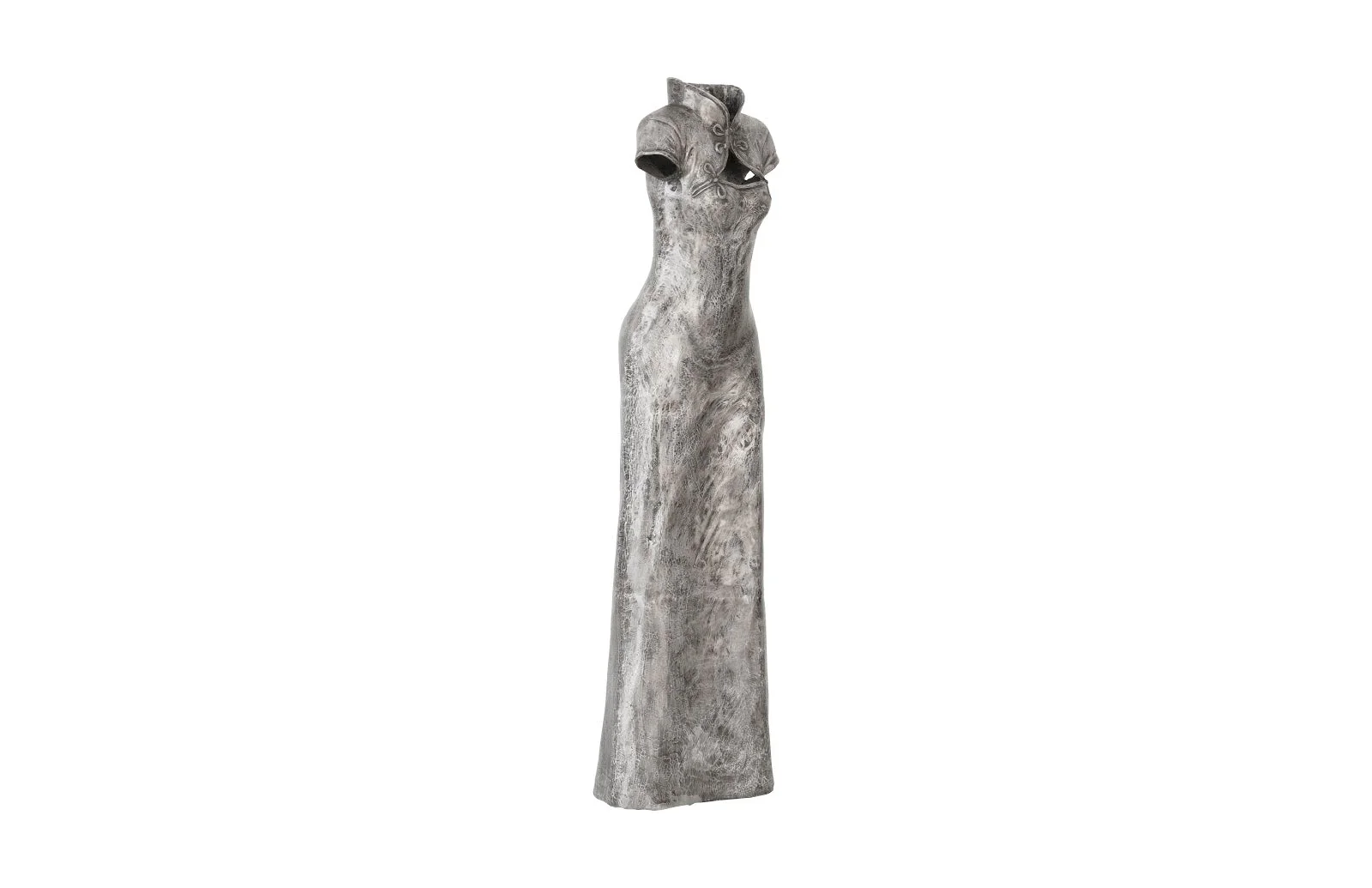 Phillips Collection Dress Sculpture, Short Sleeves, Black/Silver, Aluminum