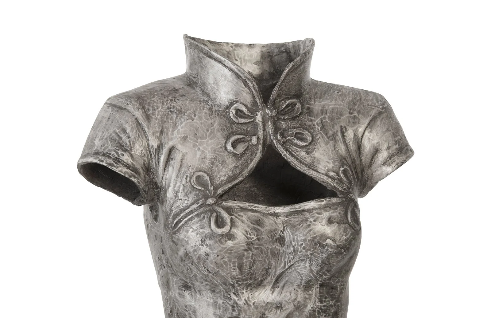 Phillips Collection Dress Sculpture, Short Sleeves, Black/Silver, Aluminum - Image 2