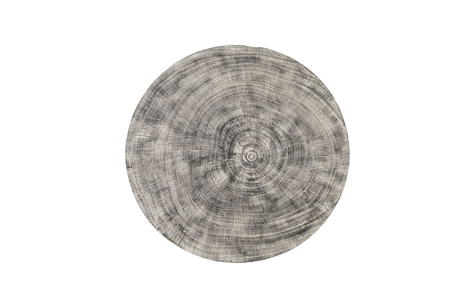 Phillips Collection Drum Stool, Mango Wood, Gray Stone - Image 2