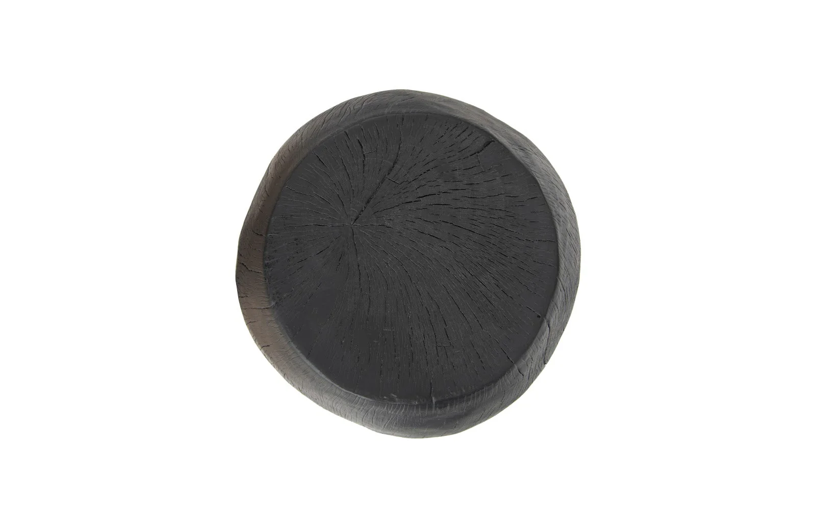 Phillips Collection Drum Stool, Resin, Charred - Image 2