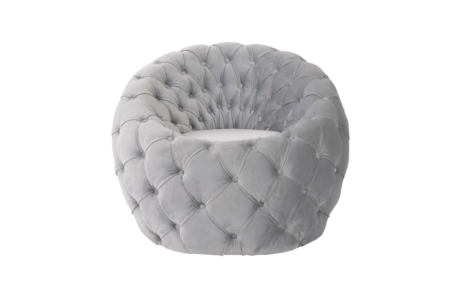 Phillips Collection Egg Chair, Cool Gray Velvet Fabric - Image 2