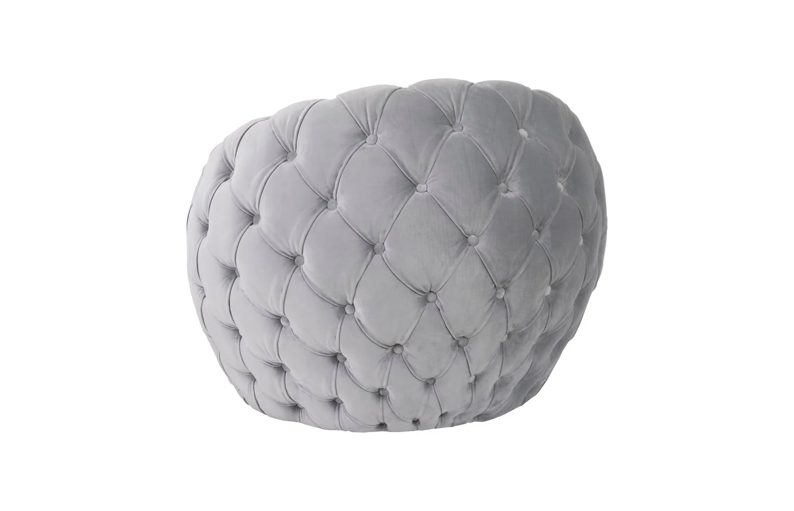 Phillips Collection Egg Chair, Cool Gray Velvet Fabric - Image 4