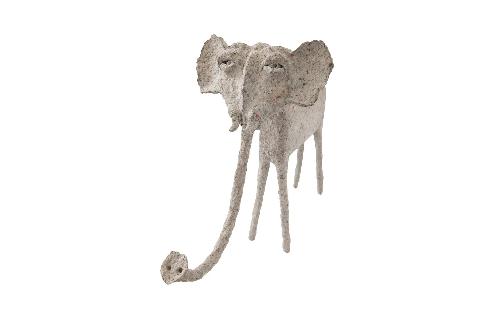 Phillips Collection Elephant, Sculpted Animal, Trunk Down, Paper Mache - Image 2