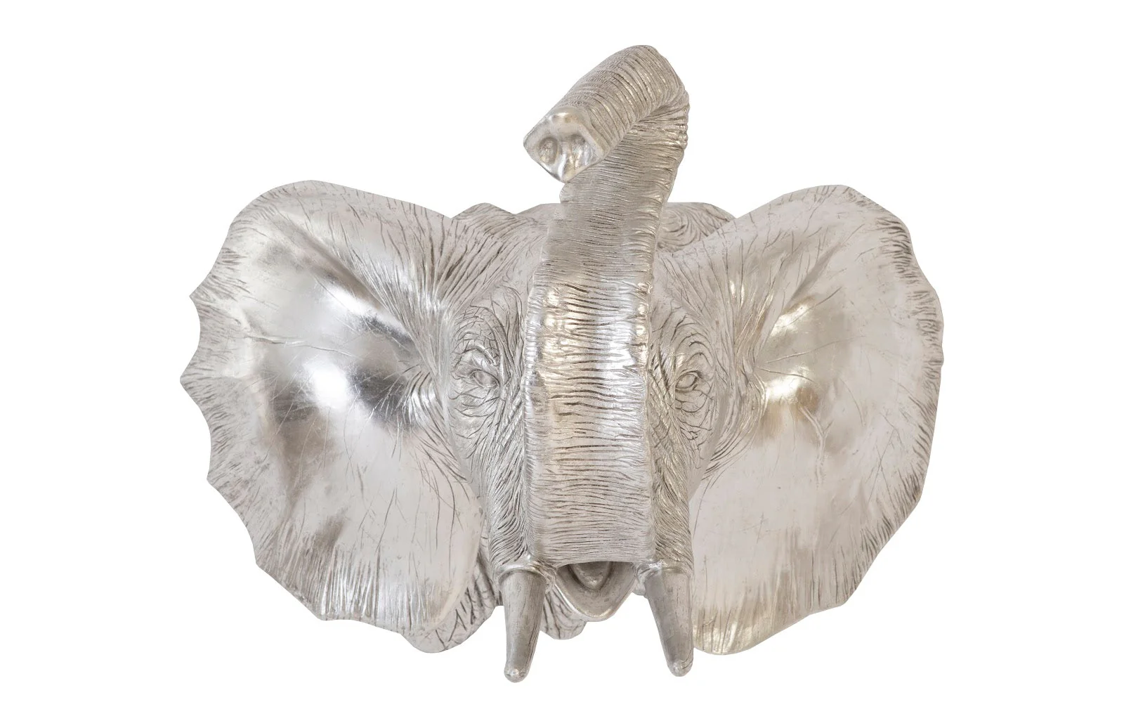 Phillips Collection Elephant Wall Art, Resin, Silver Leaf - Image 5