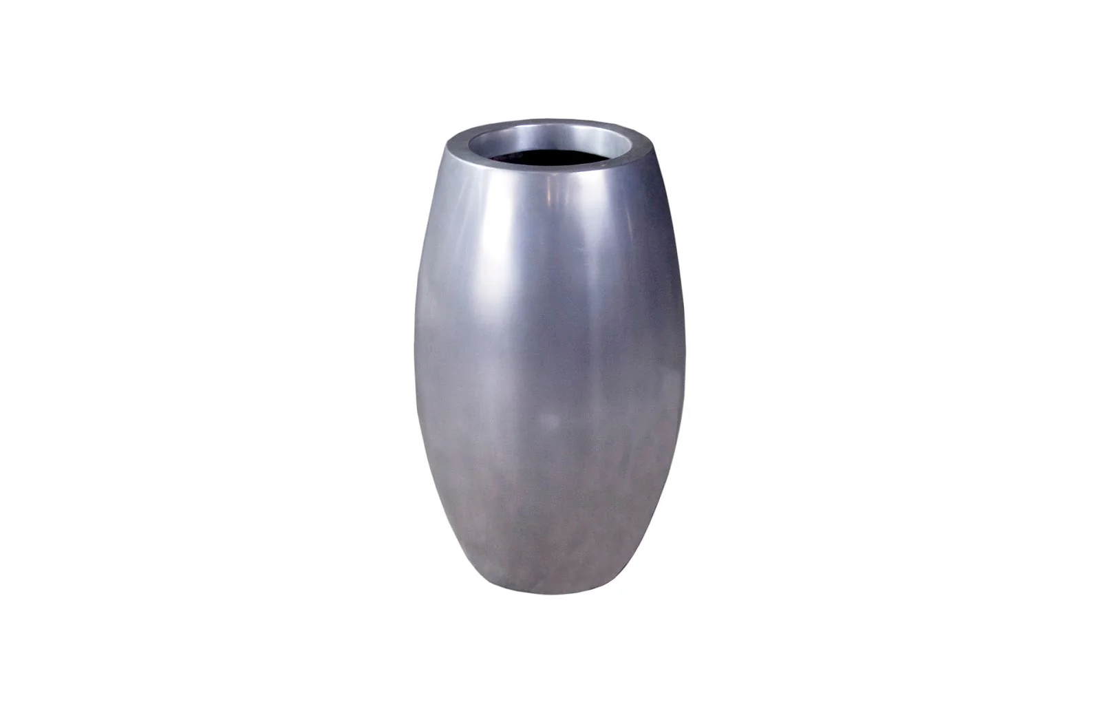 Phillips Collection Elonga Planter, Polished Aluminum, SM