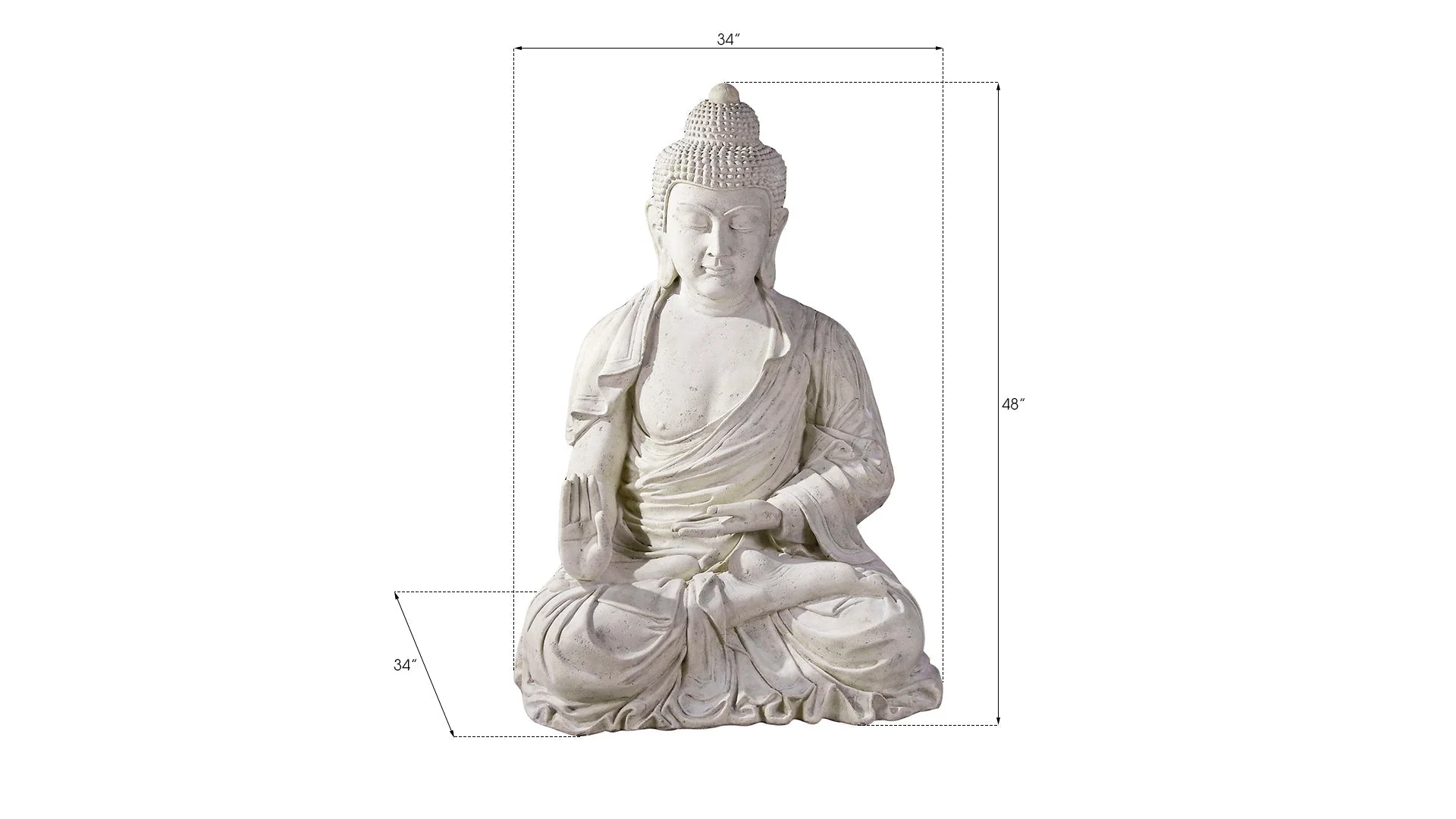 Phillips Collection Enchanting Buddha, Roman Stone - Image 5