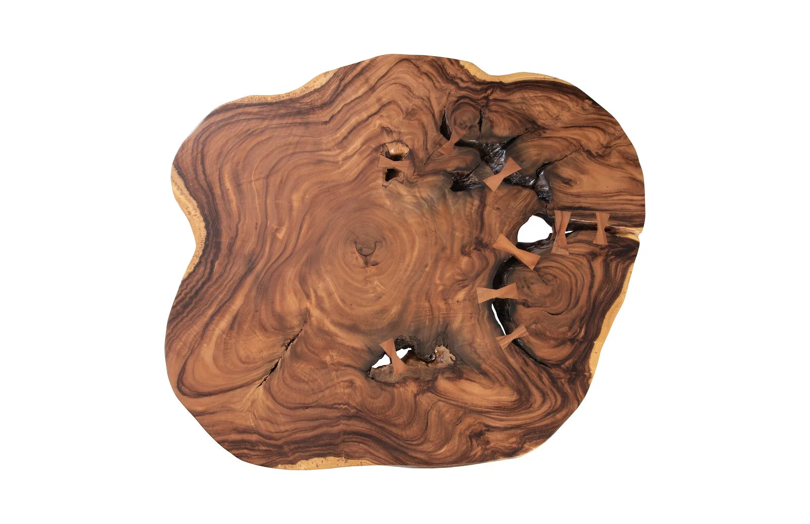 Phillips Collection Floating Coffee Table with Acrylic Legs, Natural, Assorted - Image 2