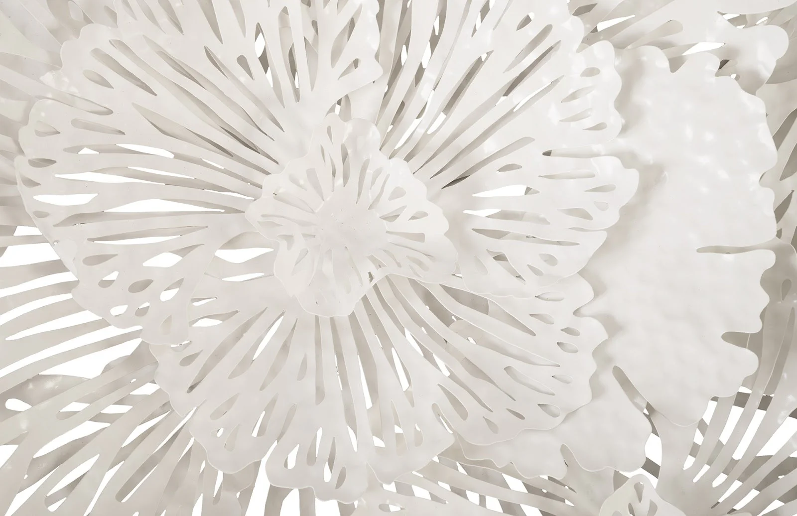 Phillips Collection Flower Wall Art, Large, White, Metal - Image 10