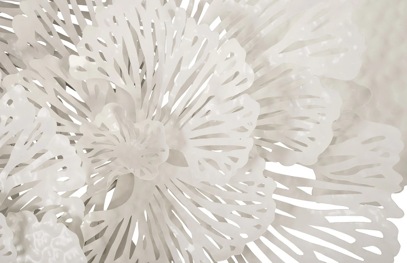 Phillips Collection Flower Wall Art, Large, White, Metal - Image 8
