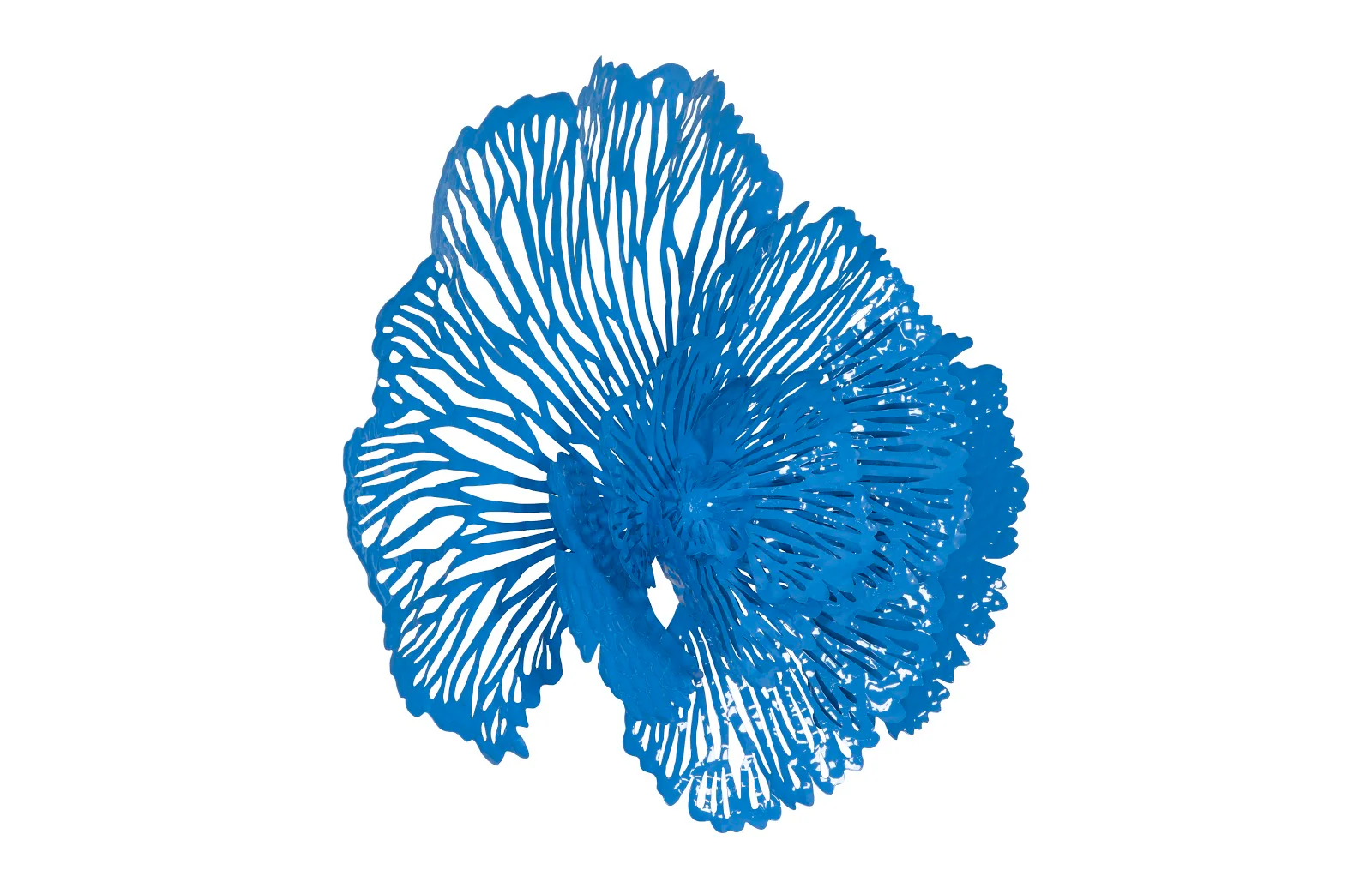Phillips Collection Flower Wall Art, Medium, Blue, Metal - Image 4
