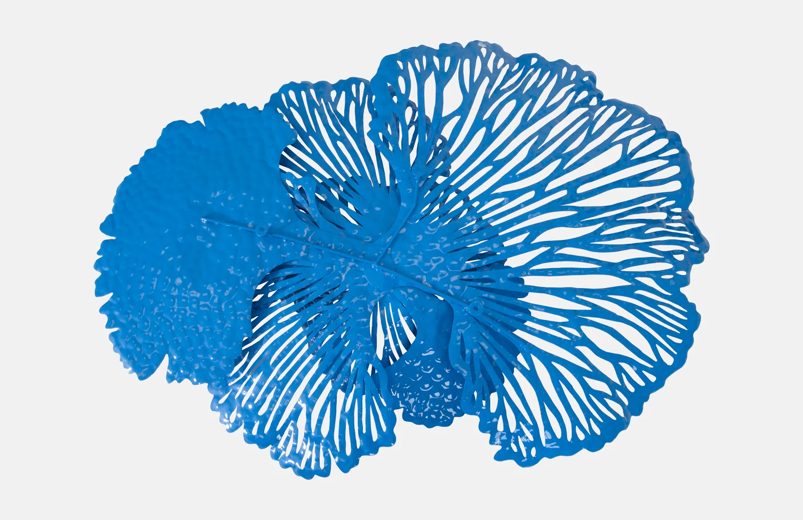 Phillips Collection Flower Wall Art, Medium, Blue, Metal - Image 5