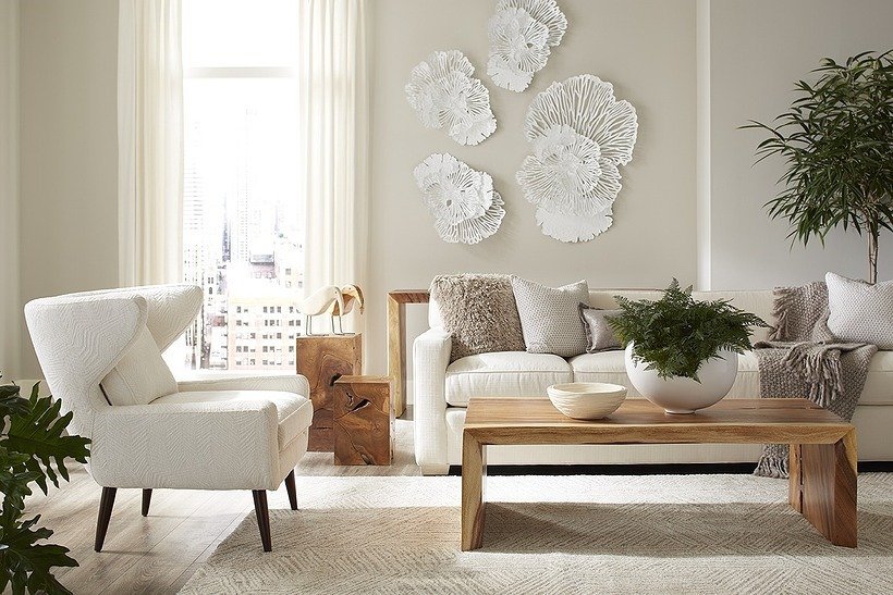 Phillips Collection Flower Wall Art, Medium, White, Metal - Image 2