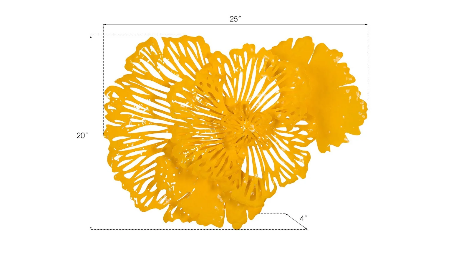 Phillips Collection Flower Wall Art, Small, Dandelion, Metal - Image 4