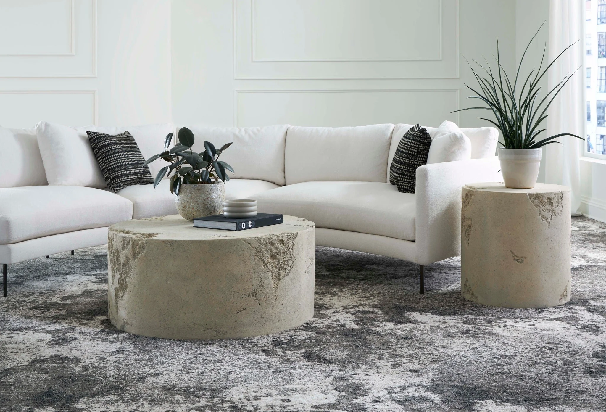 Phillips Collection Formation Side Table, Roman Stone - Image 3