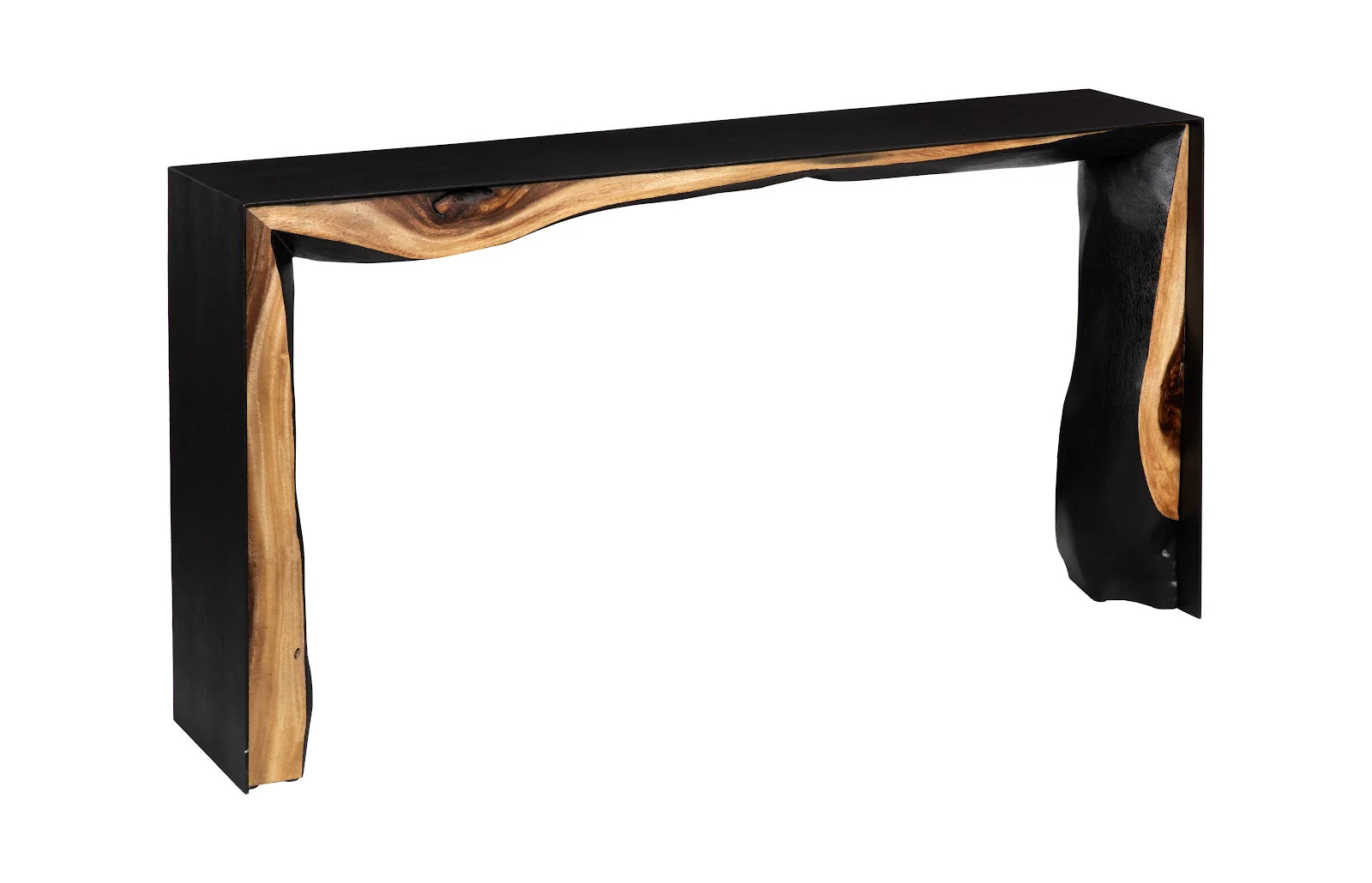 Phillips Collection Framed Waterfall Console Table, Natural, Iron