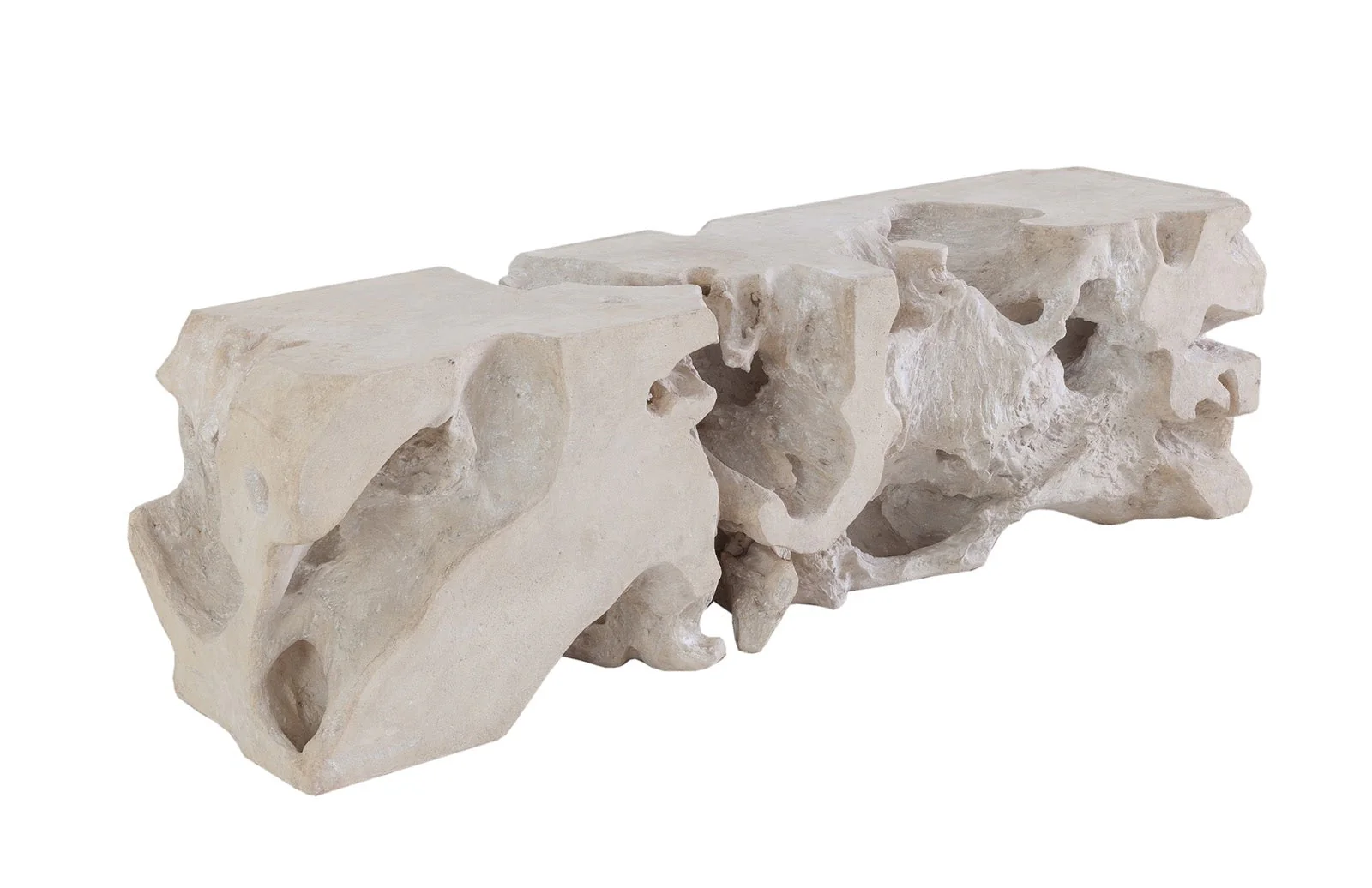 Phillips Collection Freeform Bench, Roman Stone