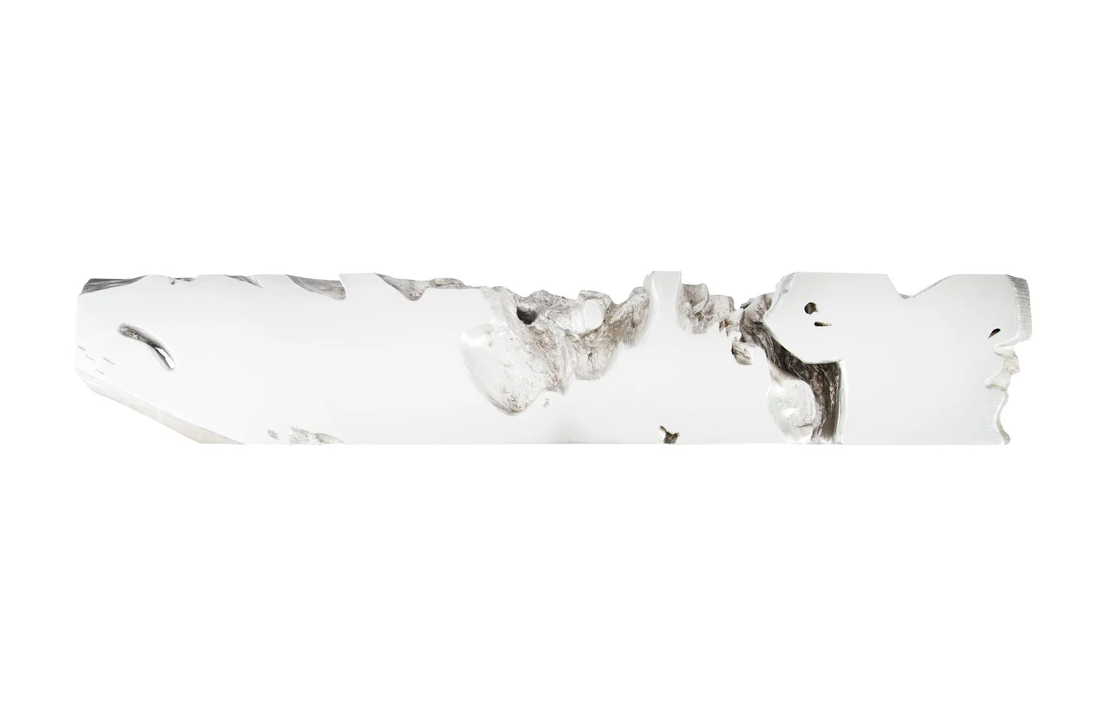 Phillips Collection Freeform Console Table, Gel Coat White, LG - Image 2