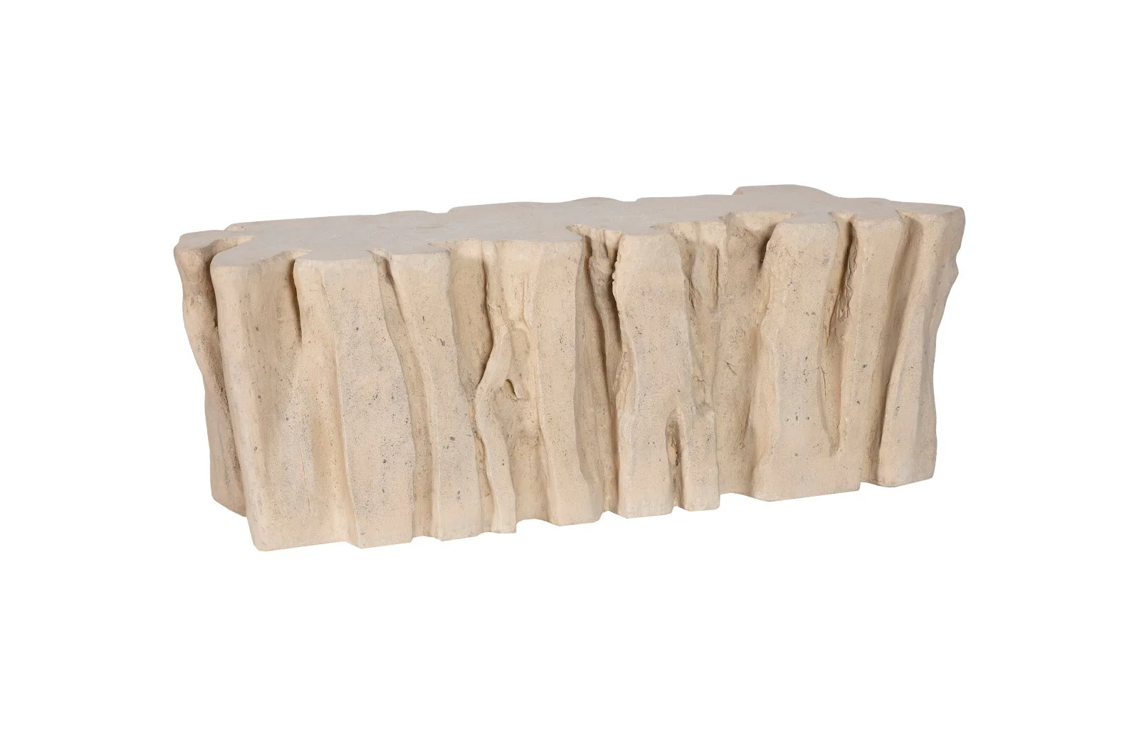 Phillips Collection Freeform Root Bench, Roman Stone