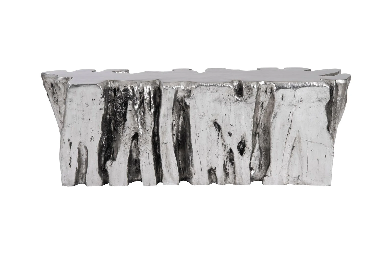 Phillips Collection Freeform Root Bench, Silver Leaf - Image 5