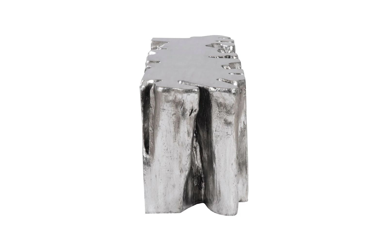 Phillips Collection Freeform Root Bench, Silver Leaf - Image 6