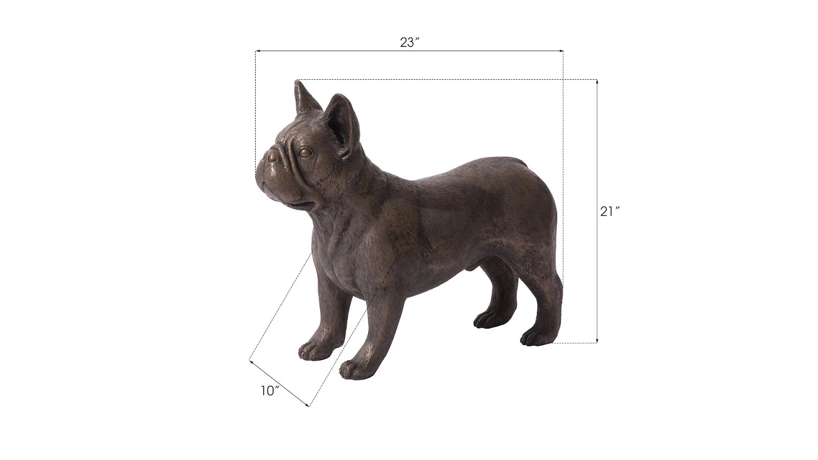 Phillips Collection French Bulldog, Bronze - Image 4
