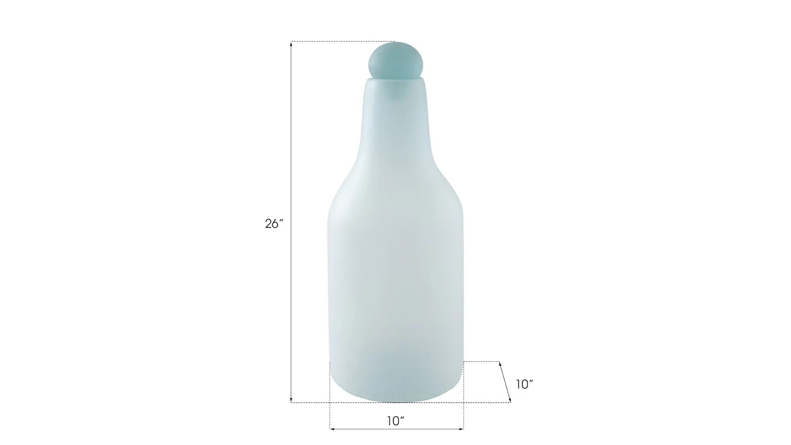 Phillips Collection Frosted Glass Bottle, Large - Image 2