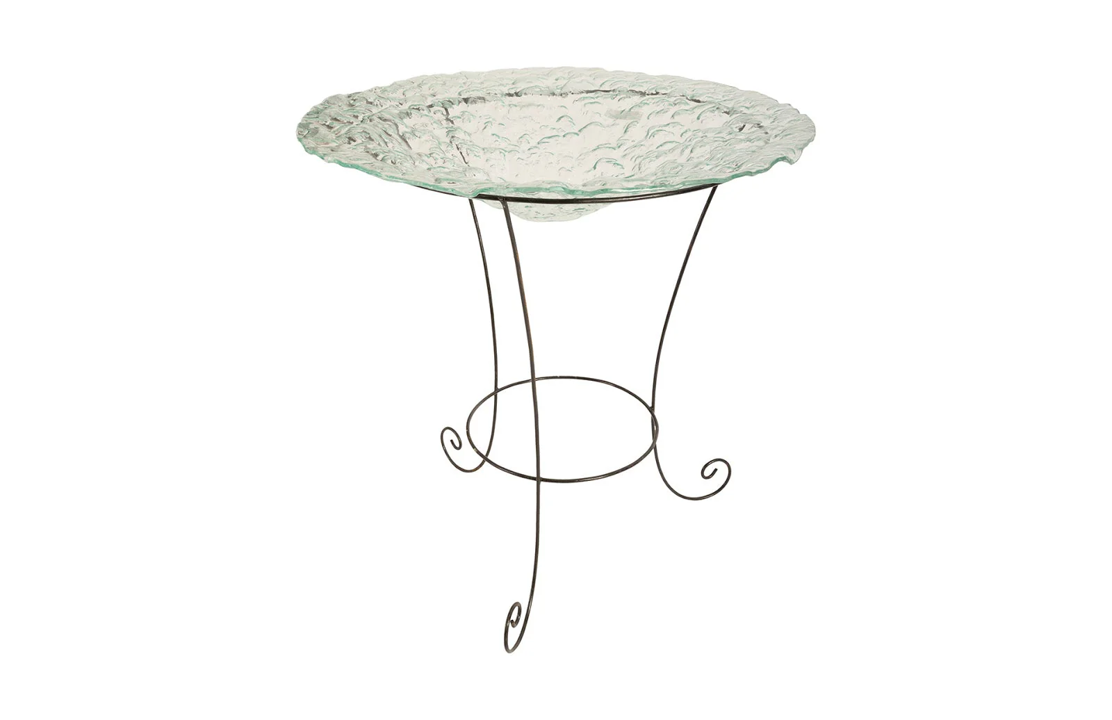 Phillips Collection Frosted Glass Bowl on Stand, LG
