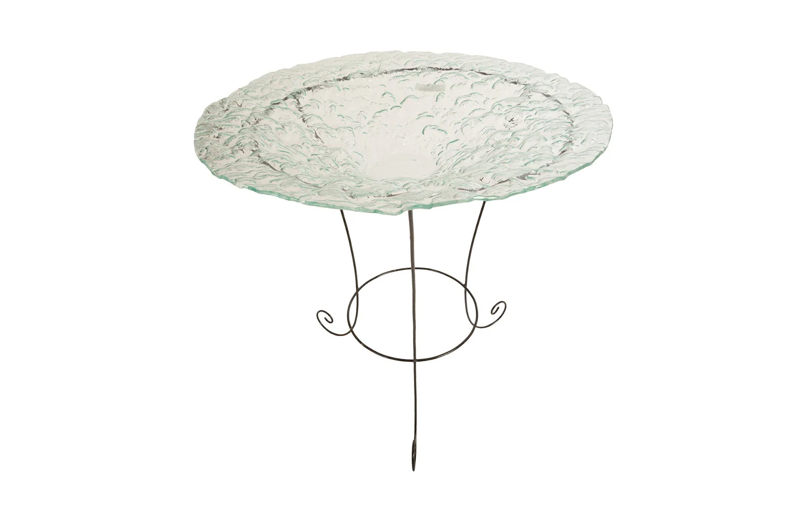 Phillips Collection Frosted Glass Bowl on Stand, LG - Image 2