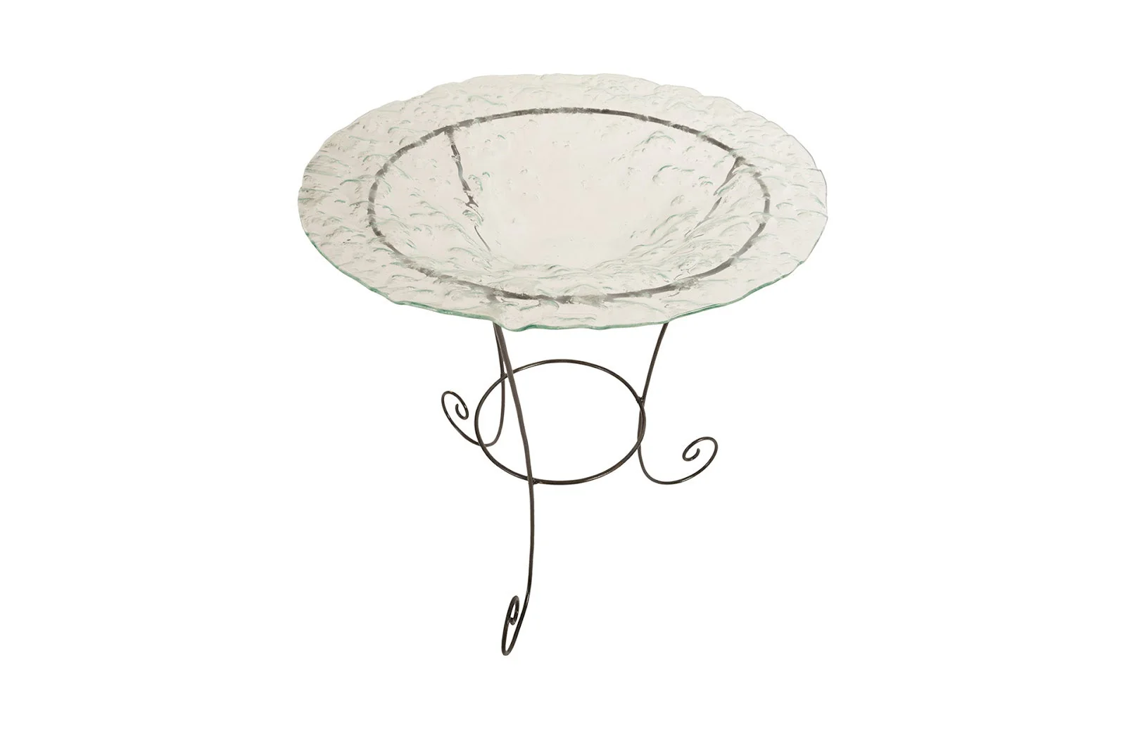 Phillips Collection Frosted Glass Bowl on Stand, MD - Image 2