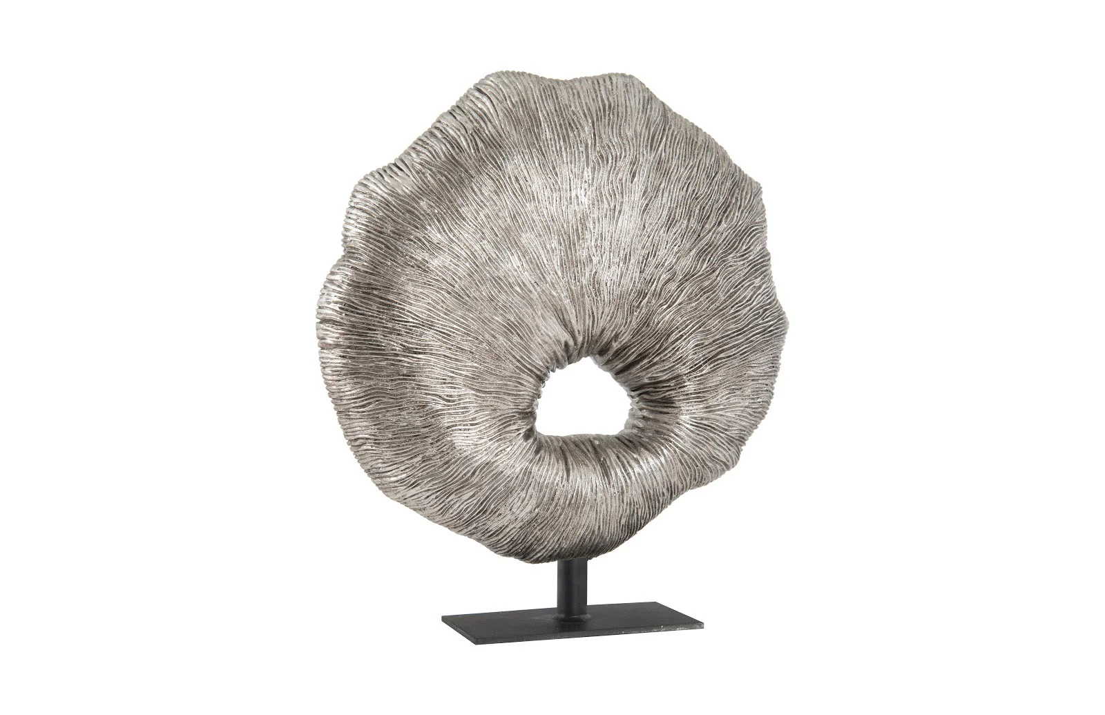 Phillips Collection Fungia Sculpture, Silver Leaf