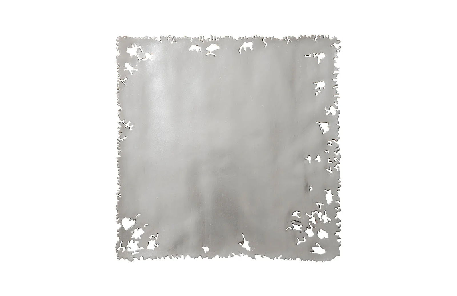 Phillips Collection Galvanized Square Wall Tile, Silver Leaf, Set 3 - CLOSEOUT - Image 3
