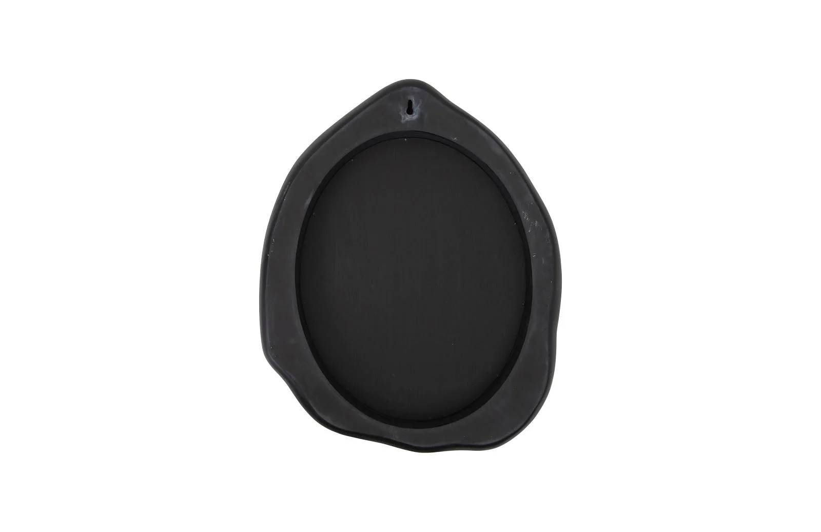 Phillips Collection Geode Mirror, Black And Silver, Matte