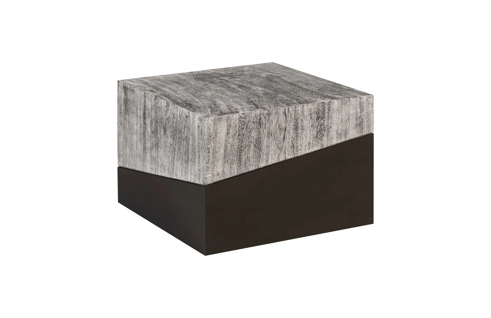 Phillips Collection Geometry Small Coffee Table, Gray Stone