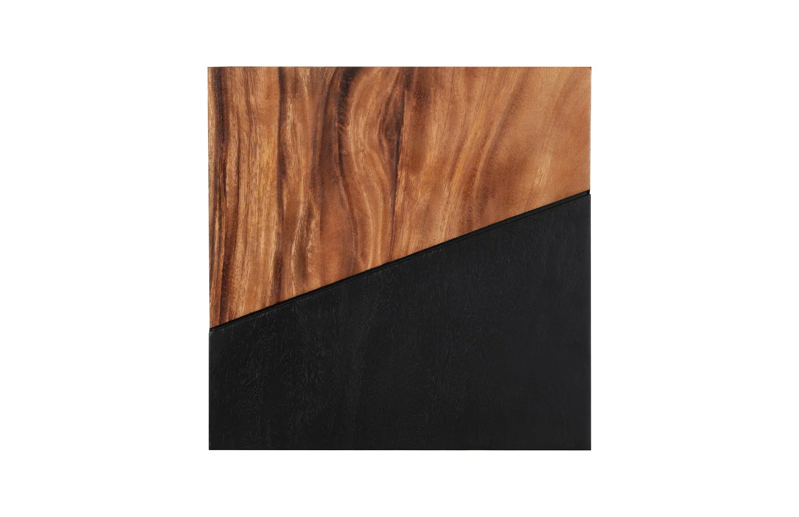 Phillips Collection Geometry Wood Wall Tiles, Chamcha Wood, Natural, Black