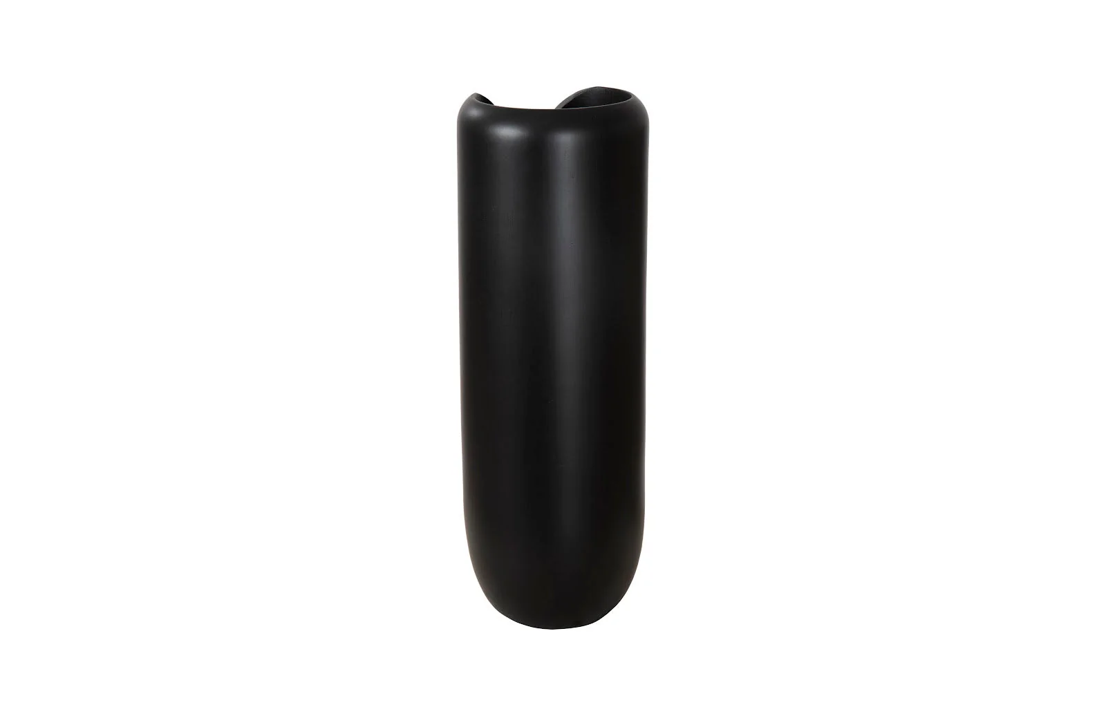 Phillips Collection Interval Wood Vase, Black, Large