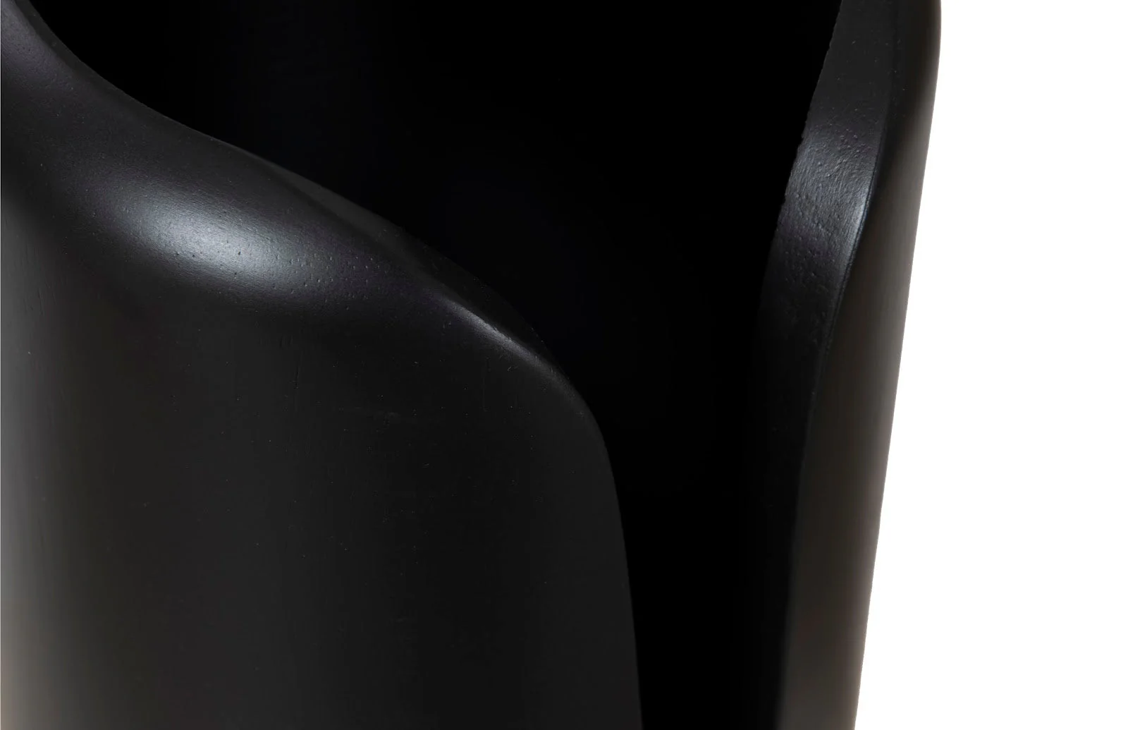 Phillips Collection Interval Wood Vase, Black, Large - Image 2