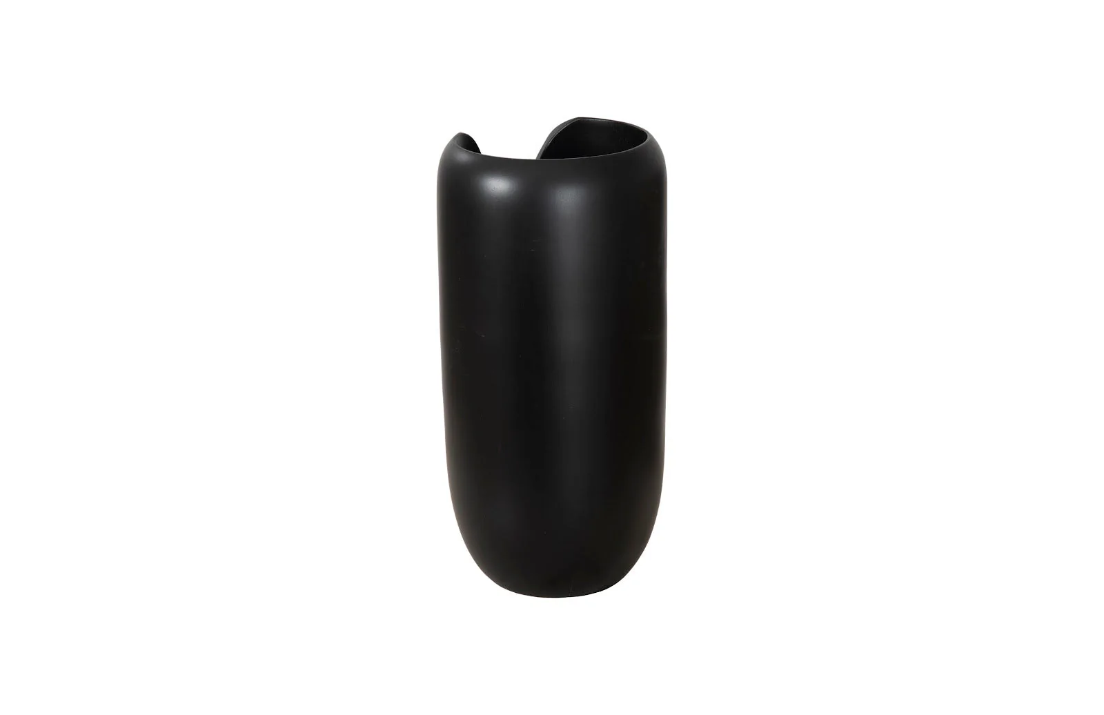 Phillips Collection Interval Wood Vase, Black, Small - Image 3