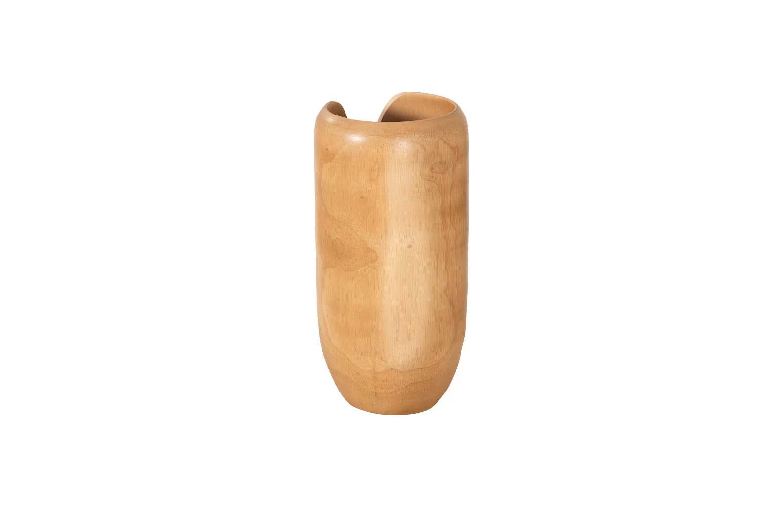 Phillips Collection Interval Wood Vase, Natural, Small - Image 3