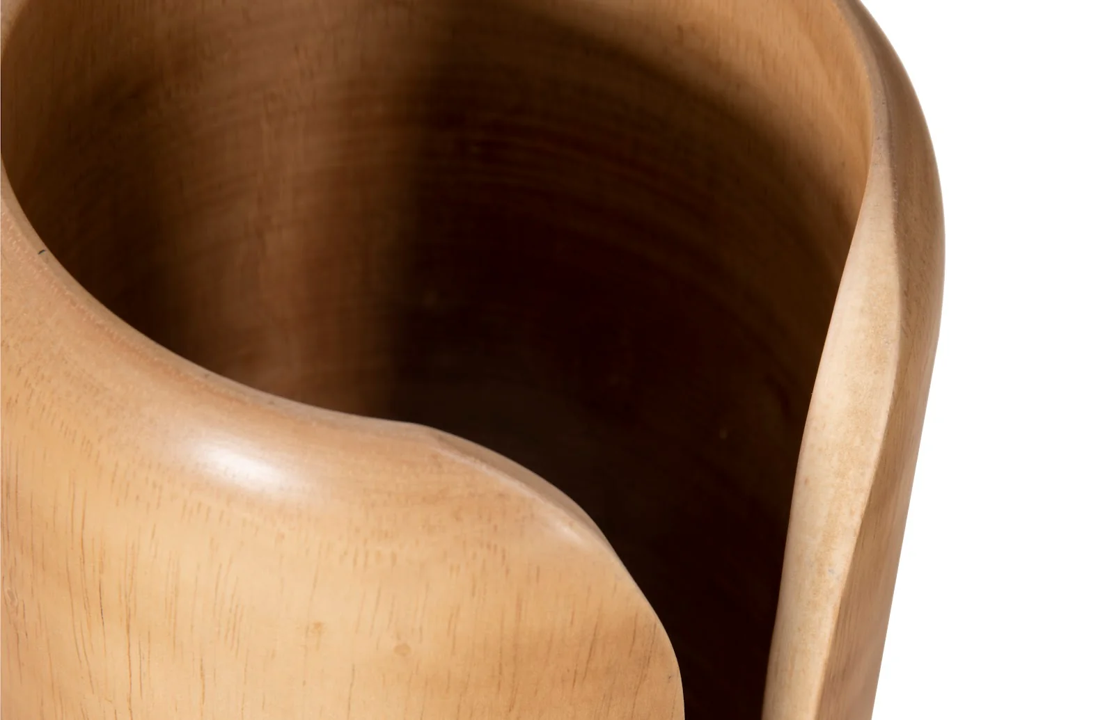 Phillips Collection Interval Wood Vase, Natural, Small - Image 4